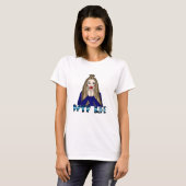 T-shirt Vie WTF | Pop Art Style Lady Freding Out (Devant entier)