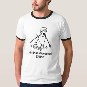T-shirt Vieil homme impressionnant ! Ski