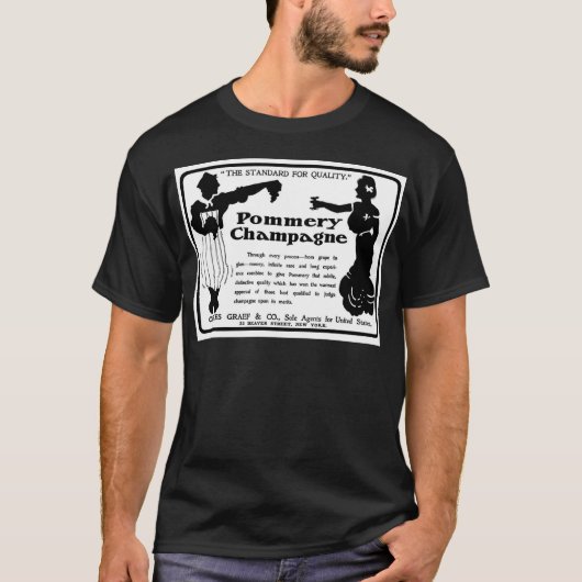T-shirt Vieille annonce Pommery Champagne (Devant)