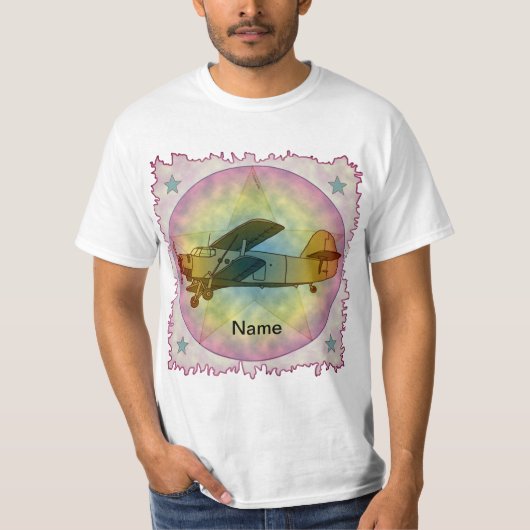 T-shirt Vieille beauté de l'avion (Devant)