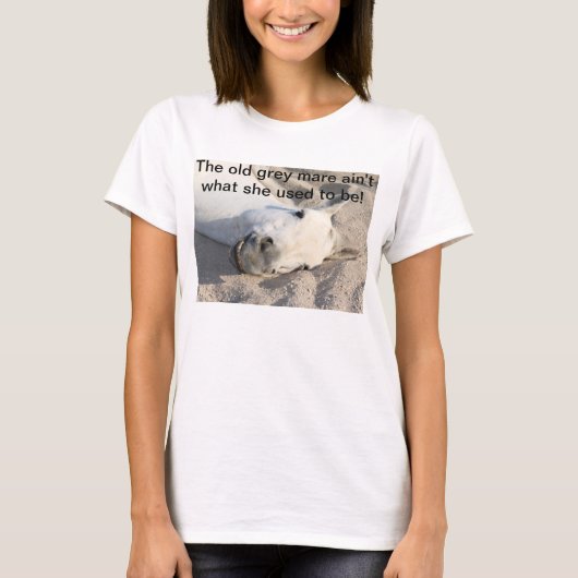T-shirt Vieille chemise grise de jument (Devant)