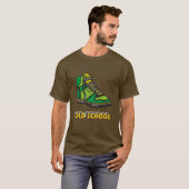 T-shirt Vieille école (Devant entier)
