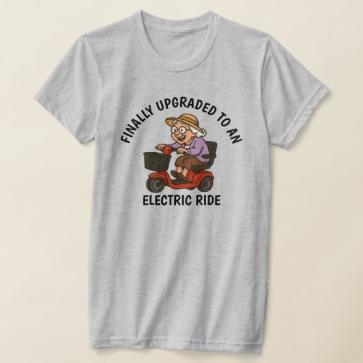 T-shirt Vieille femme sur Scooter (Poser)