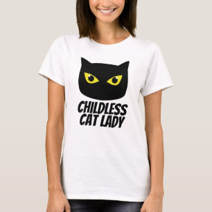 T-shirt Vieille fille aux chats