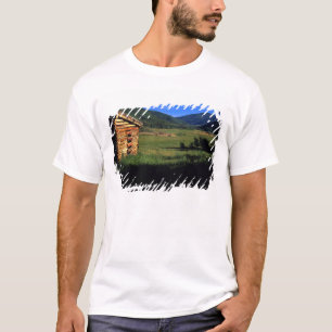 T-shirt Vieille maison en rondins près de Park City, Utah.