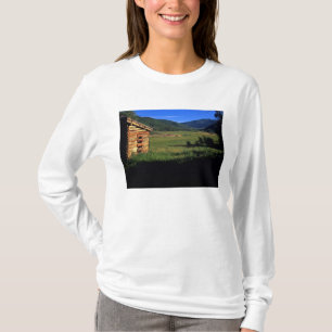 T-shirt Vieille maison en rondins près de Park City, Utah.
