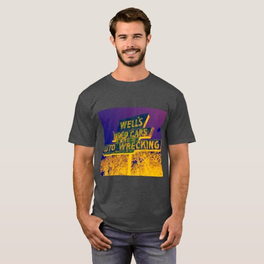 T-shirt Vieille photographie de signe (Devant entier)