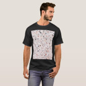 T-shirt Vieille texture terrazzo, motif d'hamper. (Devant entier)