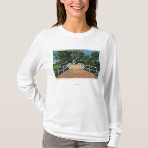 T-shirt Vieille vue du nord de pont de statue minuscule