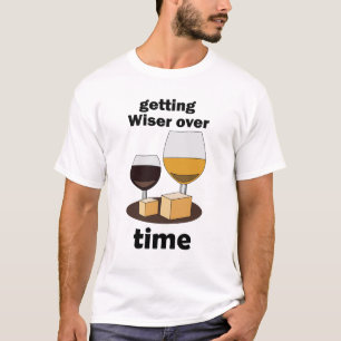 T-shirt Vieilli à la perfection Devenir plus sage avec le 