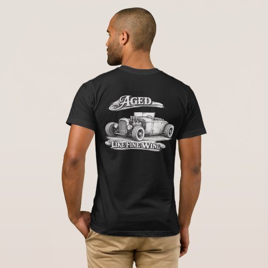 T-shirt Vieilli Comme un Grand Vin (Dos entier)