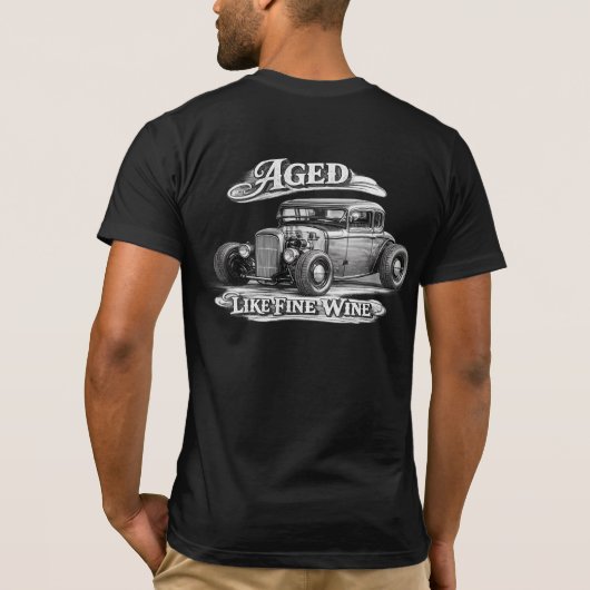 T-shirt Vieilli comme un grand vin (Dos)