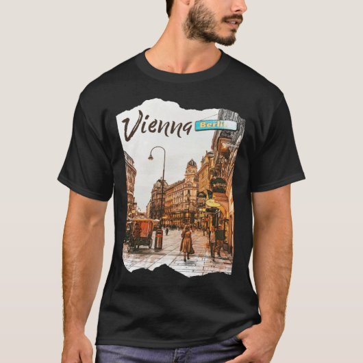 T-shirt Vienne Autriche Vienne Vienne Vienne (Devant)