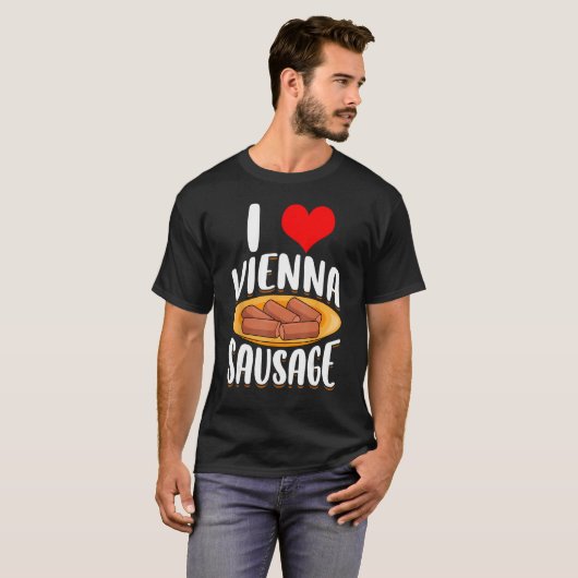 T-shirt Vienne Saucisse Cute (Devant entier)