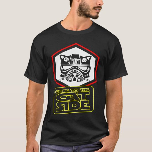 T-shirt Viens du côté chat Cat Trooper (Devant)