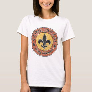 T-shirt Viens Holla ! Logo Fleur-de-lis Circle