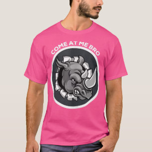 T-shirt Viens me voir, frère, rhinocéros drôle, salle de s