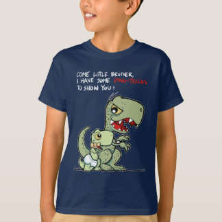 T-shirt Viens petit frère, j'ai quelques astuces de dinosa