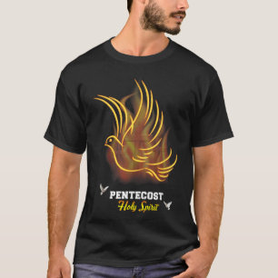 T-shirt Viens Saint-Esprit Colombe Croix Chrétien Jésus Pe
