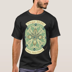 T-shirt Vierge 2026 Mandala du Zodiaque Astrologie du si