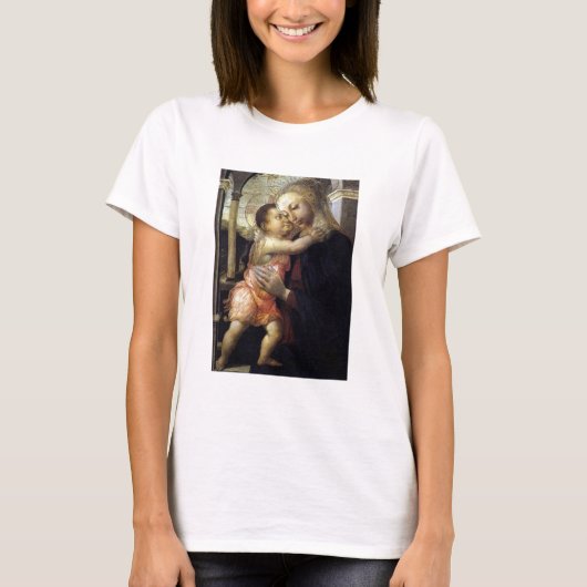 T-shirt Vierge à l'enfant - Botticelli - c1500 (Devant)