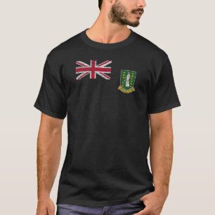 T-SHIRT VIERGE BRITANNIQUE VIRGIN ISLANDS FLAG ROAD TOWN B