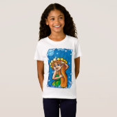 T-Shirt Vierge dans le ciel nocturne (Devant entier)