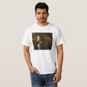 T-shirt Vierge de Leonardo da Vinci de l'ange de roches (Devant entier)