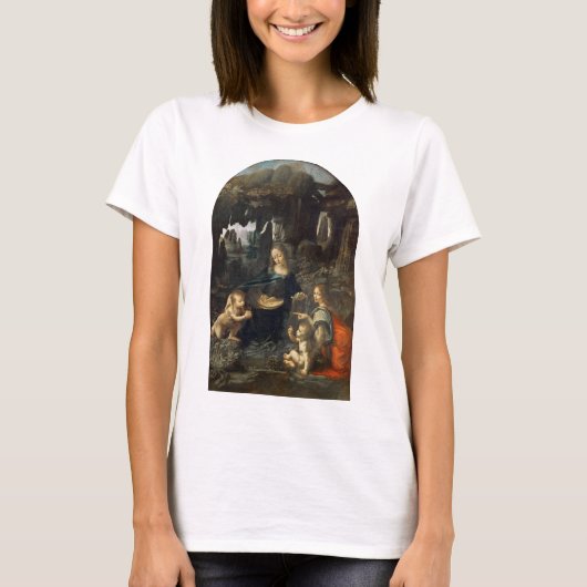 T-shirt Vierge des Roches, Léonard de Vinci (Devant)
