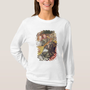 T-shirt Vierge et enfant avec des anges