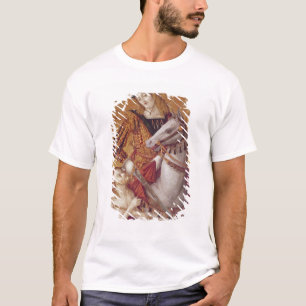 T-shirt Vierge et enfant avec des solides solubles.