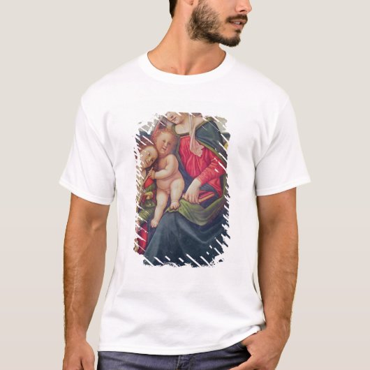 T-shirt Vierge et enfant et musiciens d'ange (Devant)