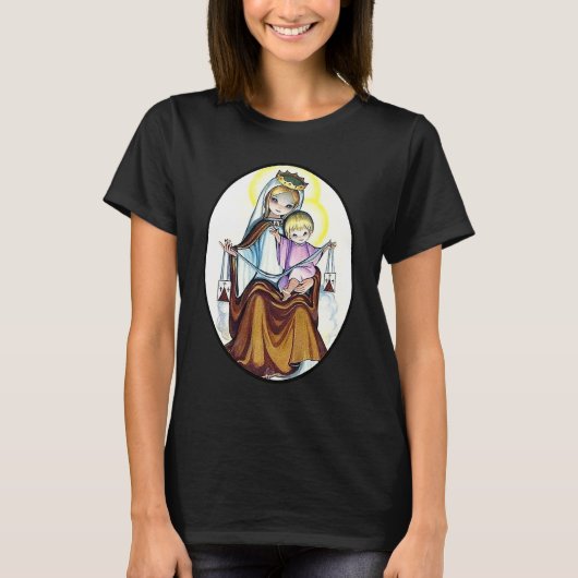 T-shirt Vierge Marie animée (Devant)