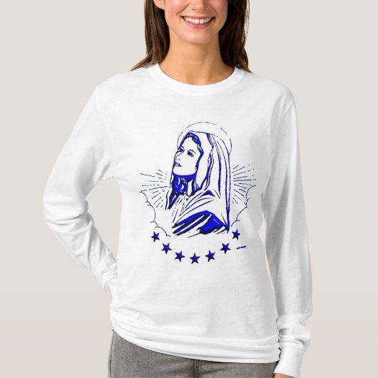 T-shirt Vierge Marie béni - mère de Dieu (Devant)