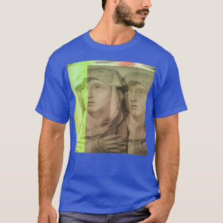T-shirt Vierge Marie Glitch Art