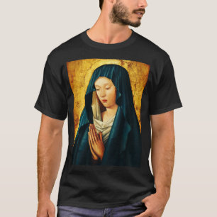T-shirt Vierge Marie Hodegetria Icône Byzantine Catholique