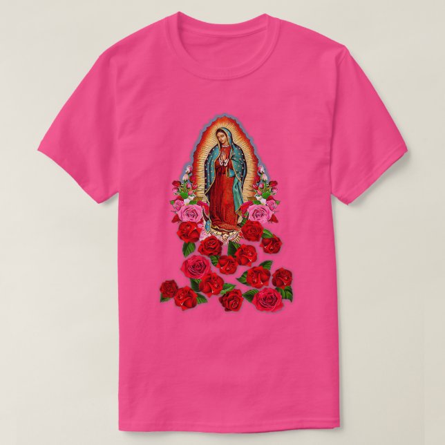 T-shirt Vierge Marie Notre-Dame de Guadalupe Saint catholi (Design devant)
