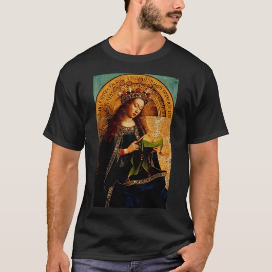T-shirt Vierge Marie par Jan van Eyck (Devant)