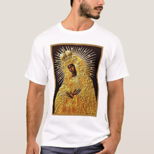 T-shirt Vierge noire en prière