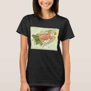 T-shirt Vierge Vierge Antique Constellation Miroir d'Urani