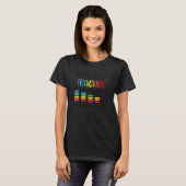 T-shirt Vies de batterie d'un enseignant (Devant entier)