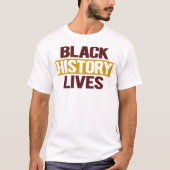 T-shirt Vies d'histoire noire (Devant)