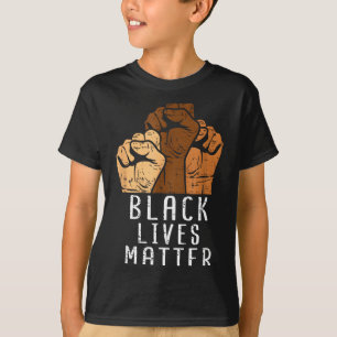 T-shirt Vies Noires Blm Droits De L'Homme Mois De L'Histoi