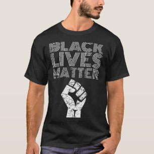 T-shirt Vies Noires Blm Droits De L'Homme Mois De L'Histoi