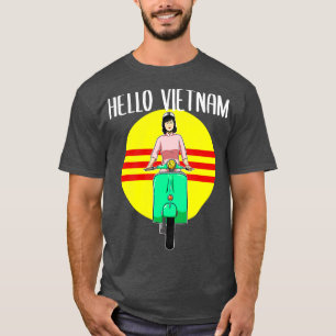 T-shirt Viet Vietnamien Vietnam Motorbike Hello Ao Dai Bik