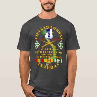 T-shirt Vietnam Combat Vétérinaire avec 1ère Bn 50e Inf 3e