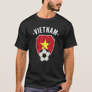 T-shirt Vietnam Football Vietnam Drapeau Football Vietnami