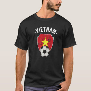 T-shirt Vietnam Football Vietnam Drapeau Football Vietnami