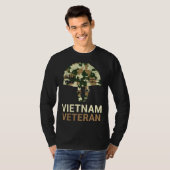 T-shirt Vietnam Veteran Camo Helmet (Devant entier)