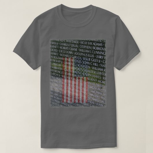 T-shirt Vietnam Veterans Memorial Wall Washington (Design devant)